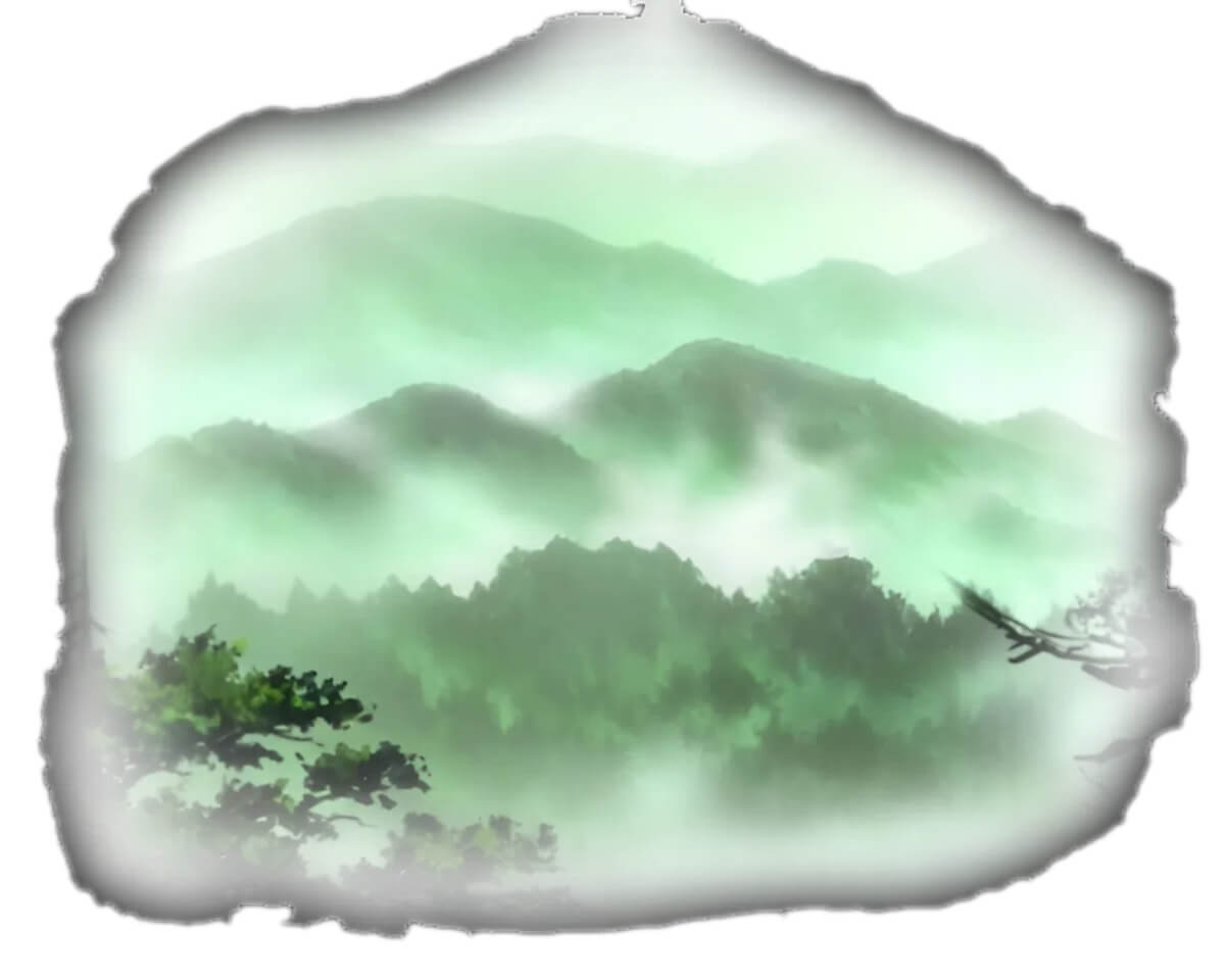 霧の山のイラスト
