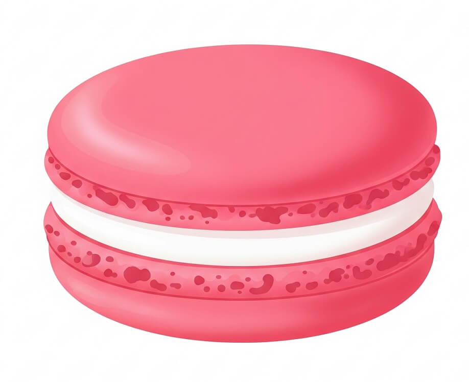 マカロンケーキのイラスト画像 イラスト