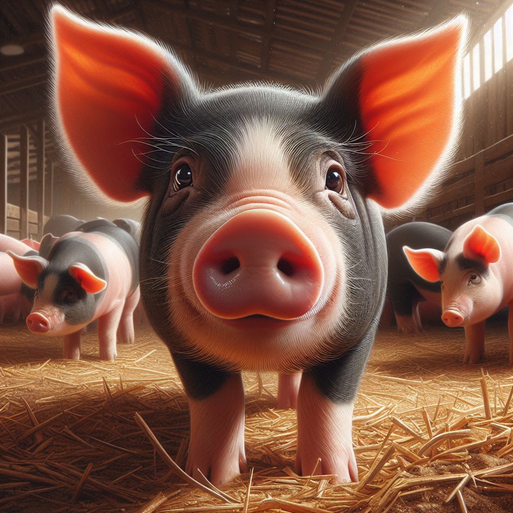 農場の豚のイラスト 2 イラスト