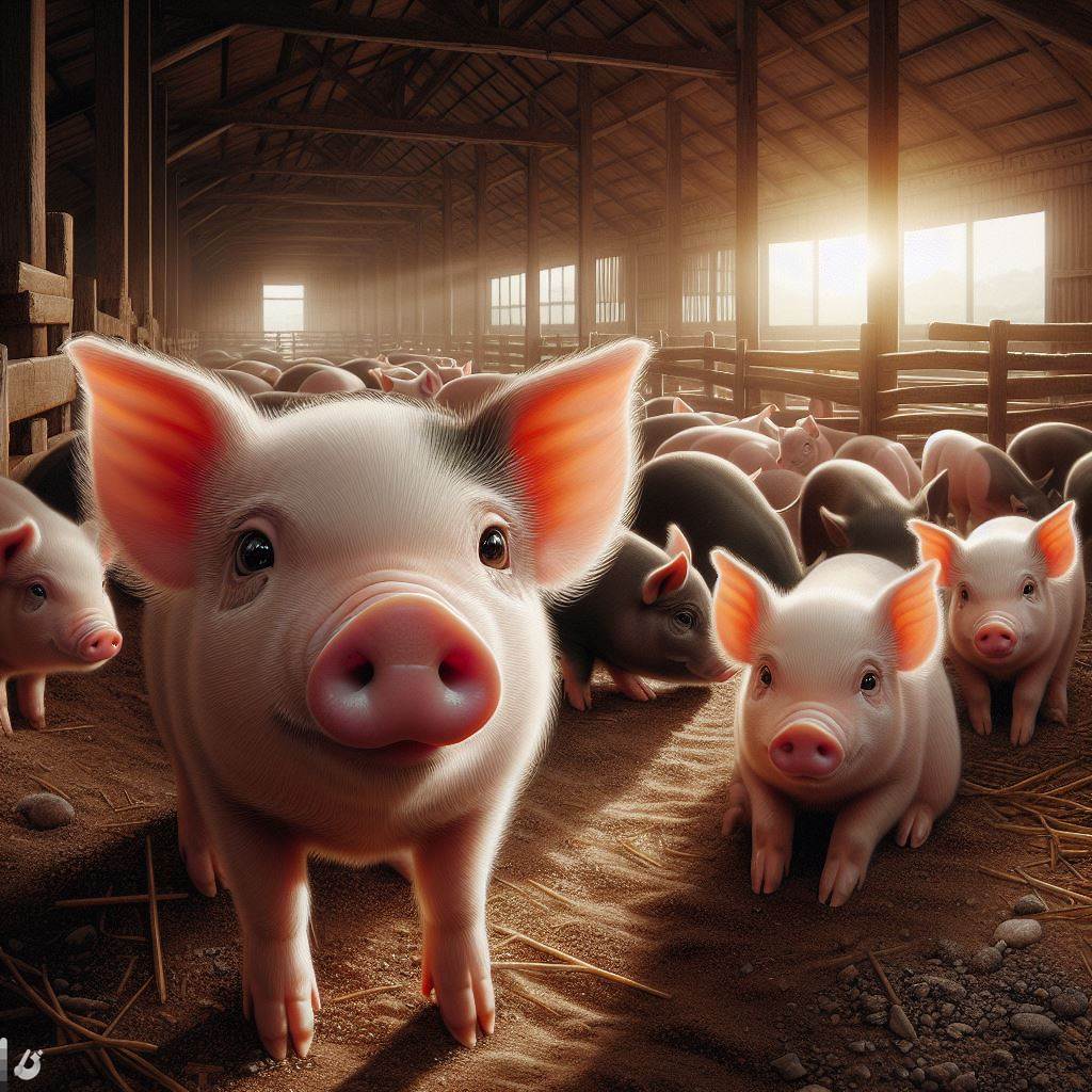 農場の豚のイラスト 3 イラスト