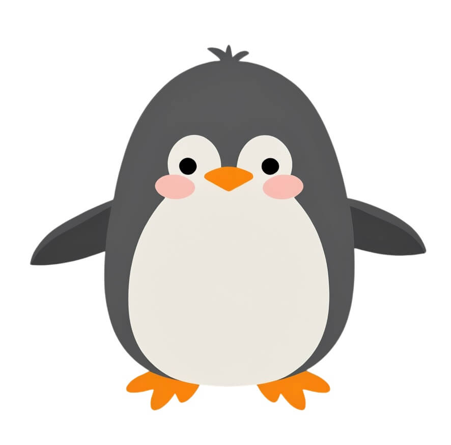 ペンギンのイラスト シンプル 2 イラスト