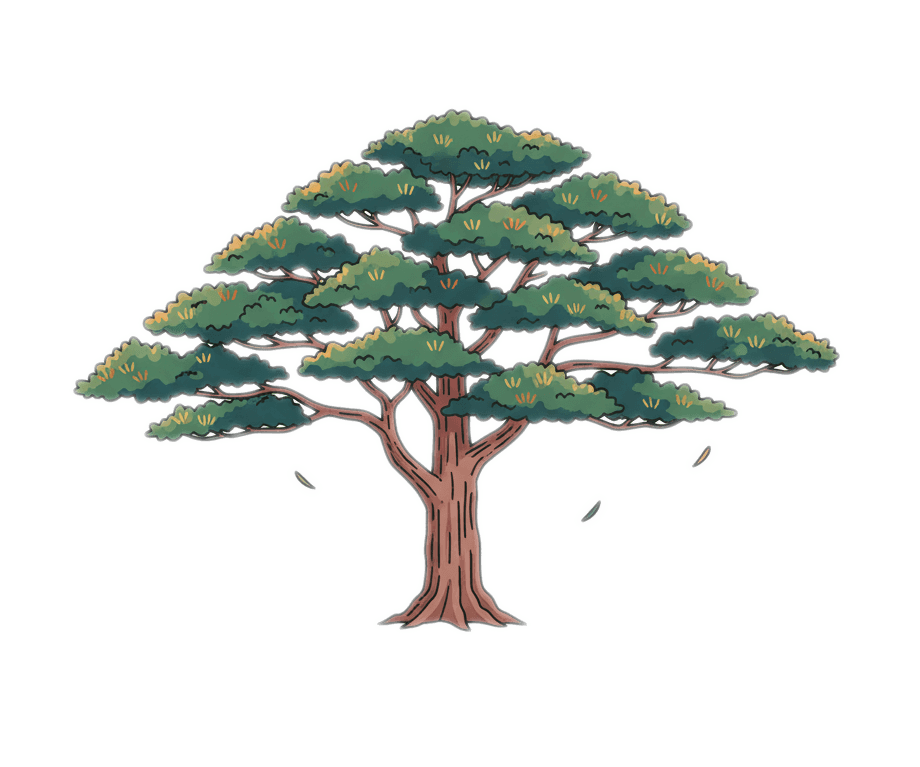 美しい木のイラスト無料