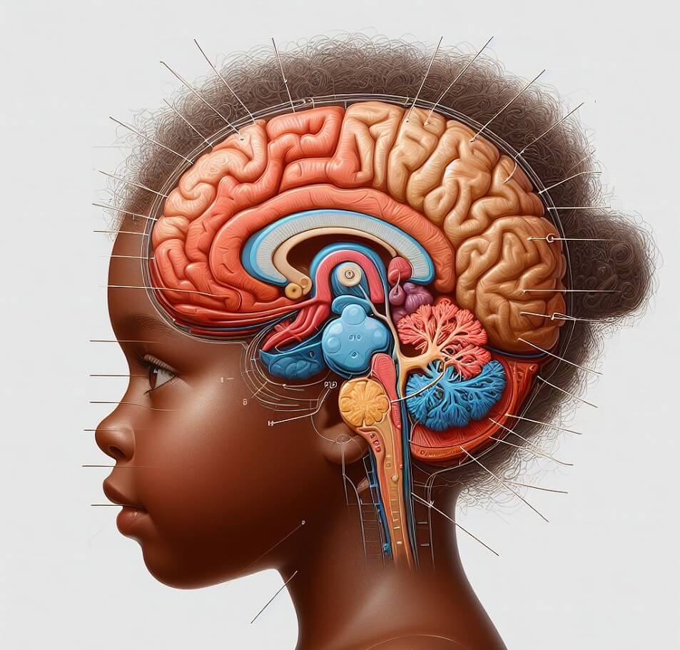 子供の脳のイラスト 2 イラスト