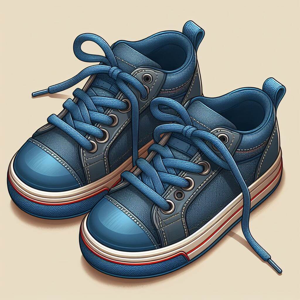 男の子用の靴のイラスト 4