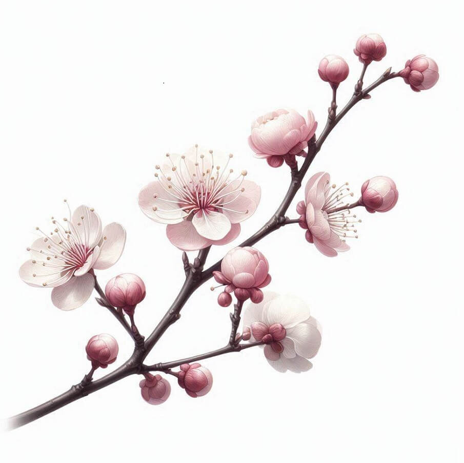 梅の花の無料イラスト