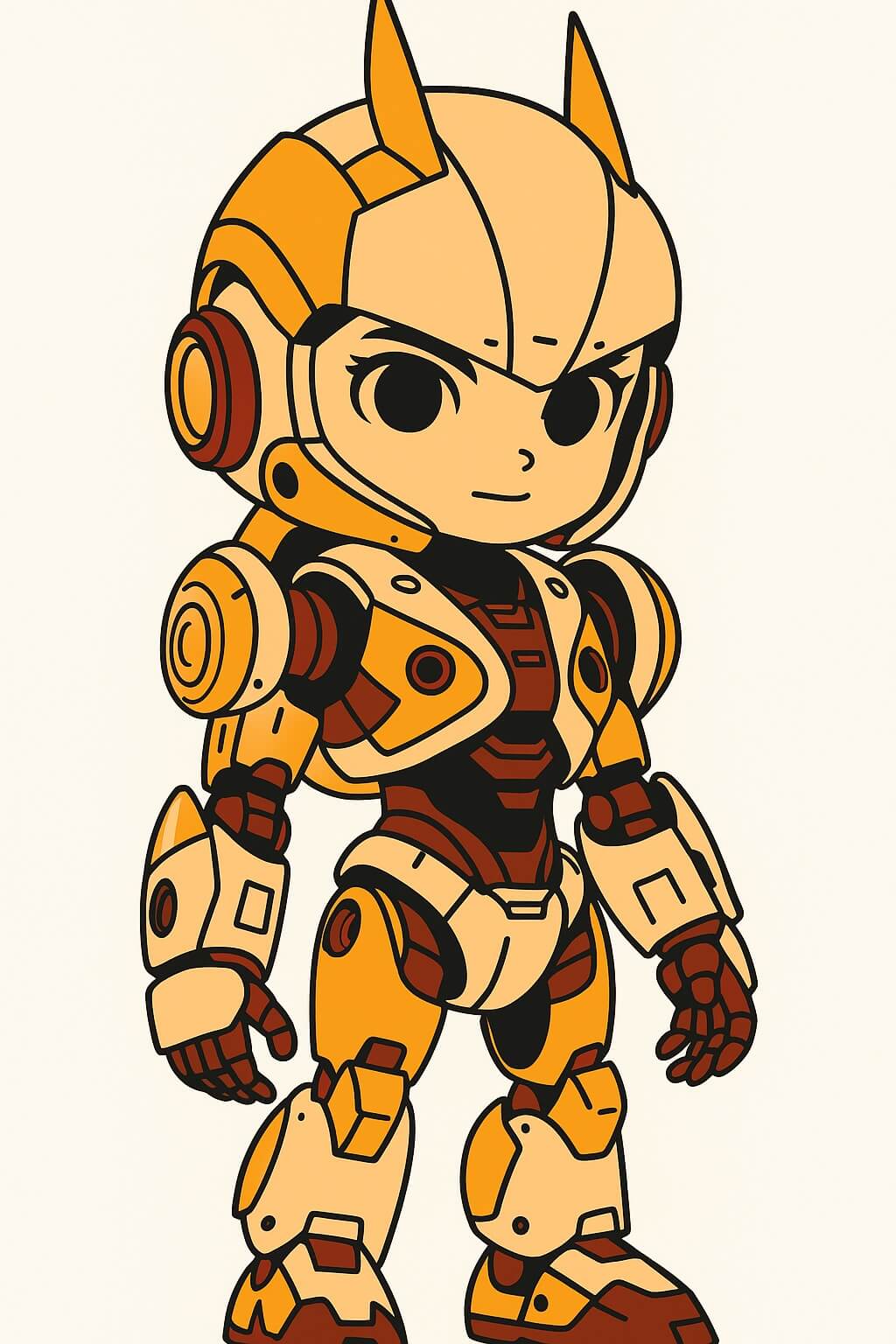 かわいいロボットのイラストの背景
