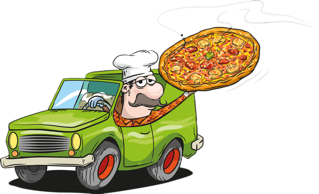 ピザ配達のイラスト Png イラスト