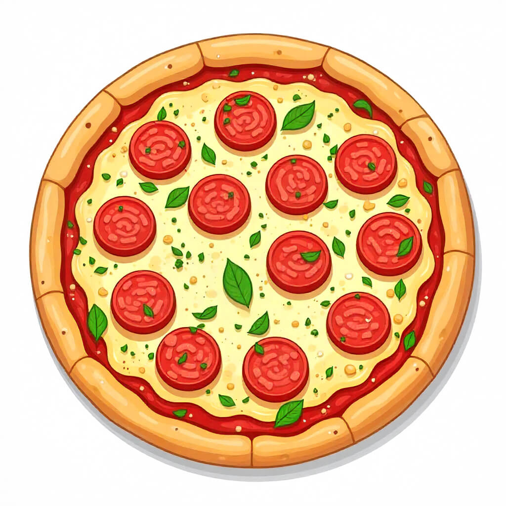 ピザのイラスト無料素材