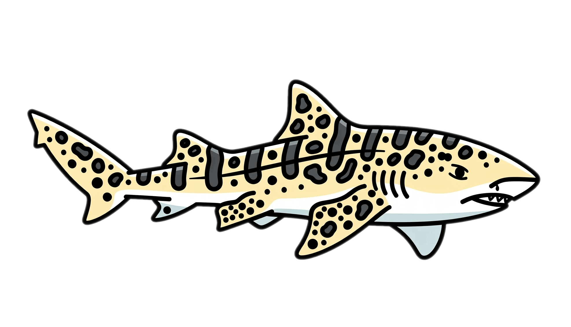 ヒョウザメのイラスト無料ダウンロード イラスト