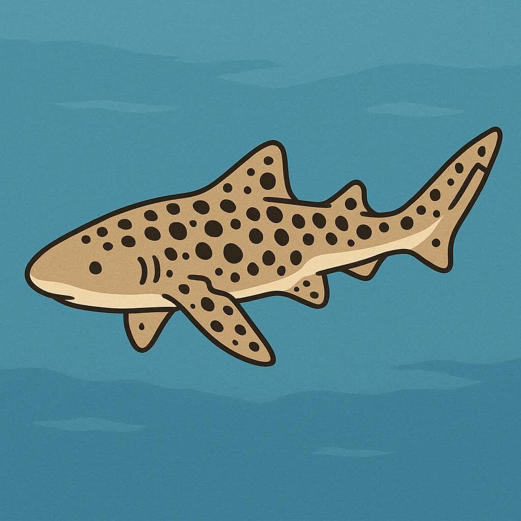 ヒョウザメのイラスト 無料 イラスト