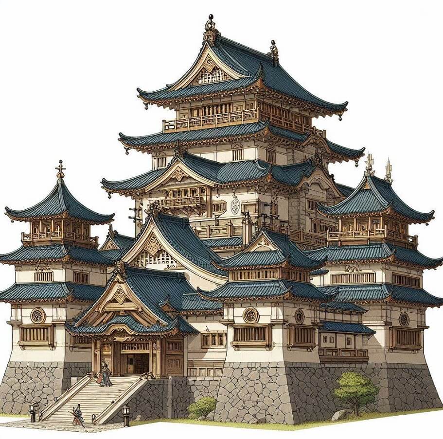 城 日本のイラスト イラスト