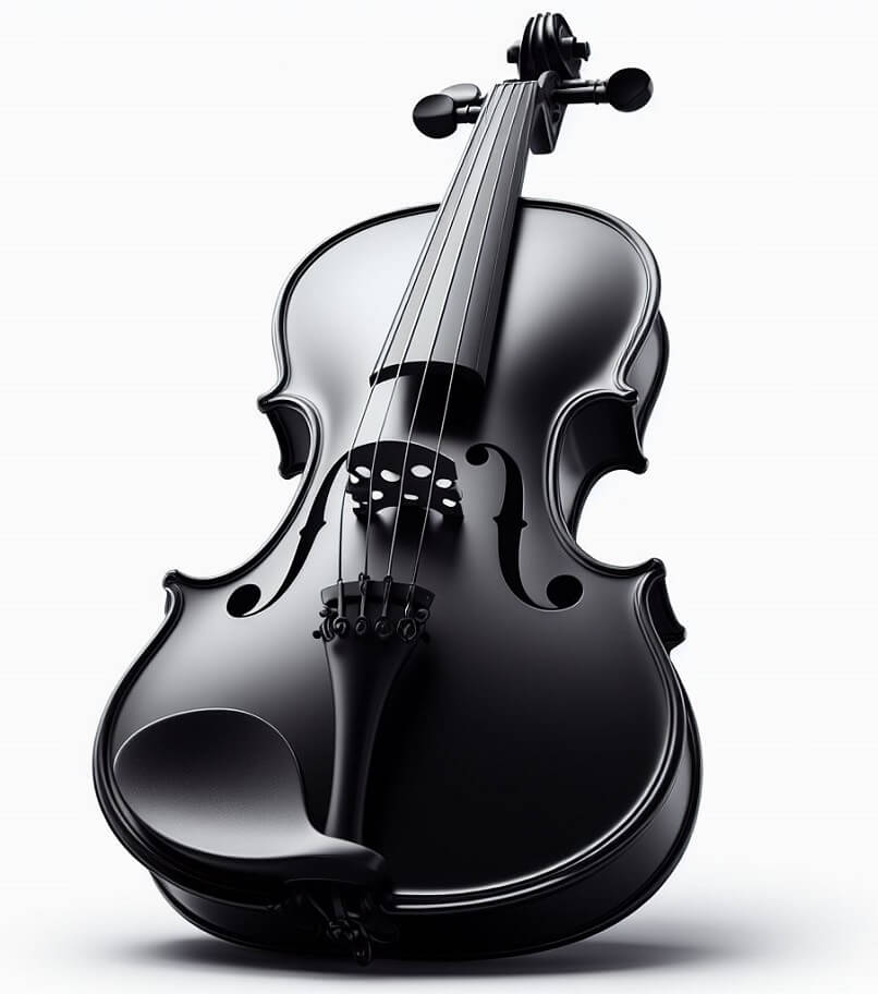 黒のバイオリンのイラスト イラスト