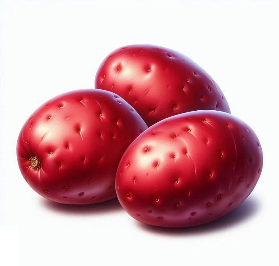 赤いジャガイモ3個のイラスト無料 イラスト