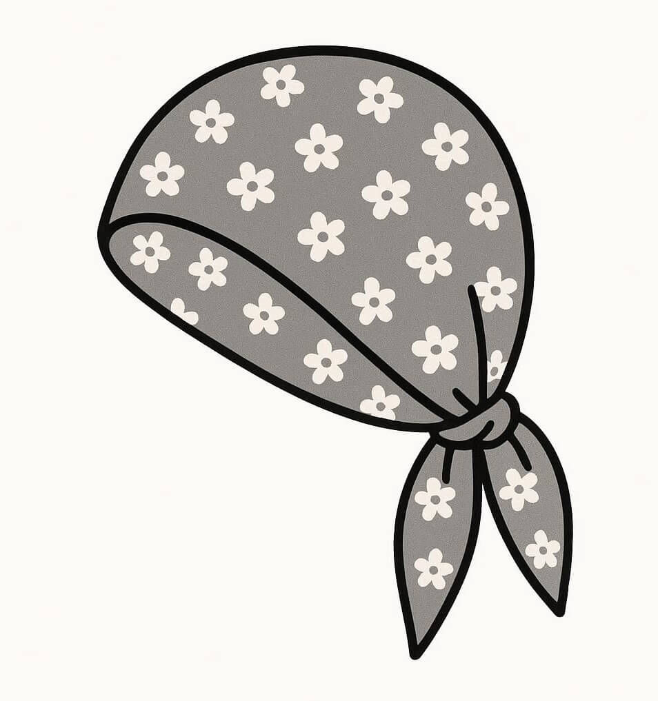 ヘッドスカーフのイラスト イラスト