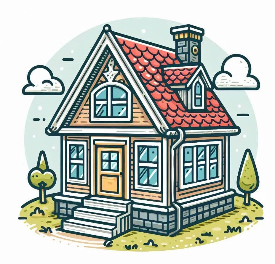 家のイラストの背景 イラスト