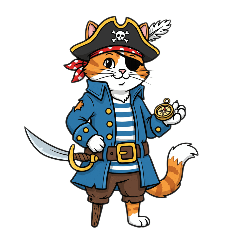 子供向けの漫画海賊猫のイラスト イラスト 子供向けの漫画海賊猫のイラスト イラスト