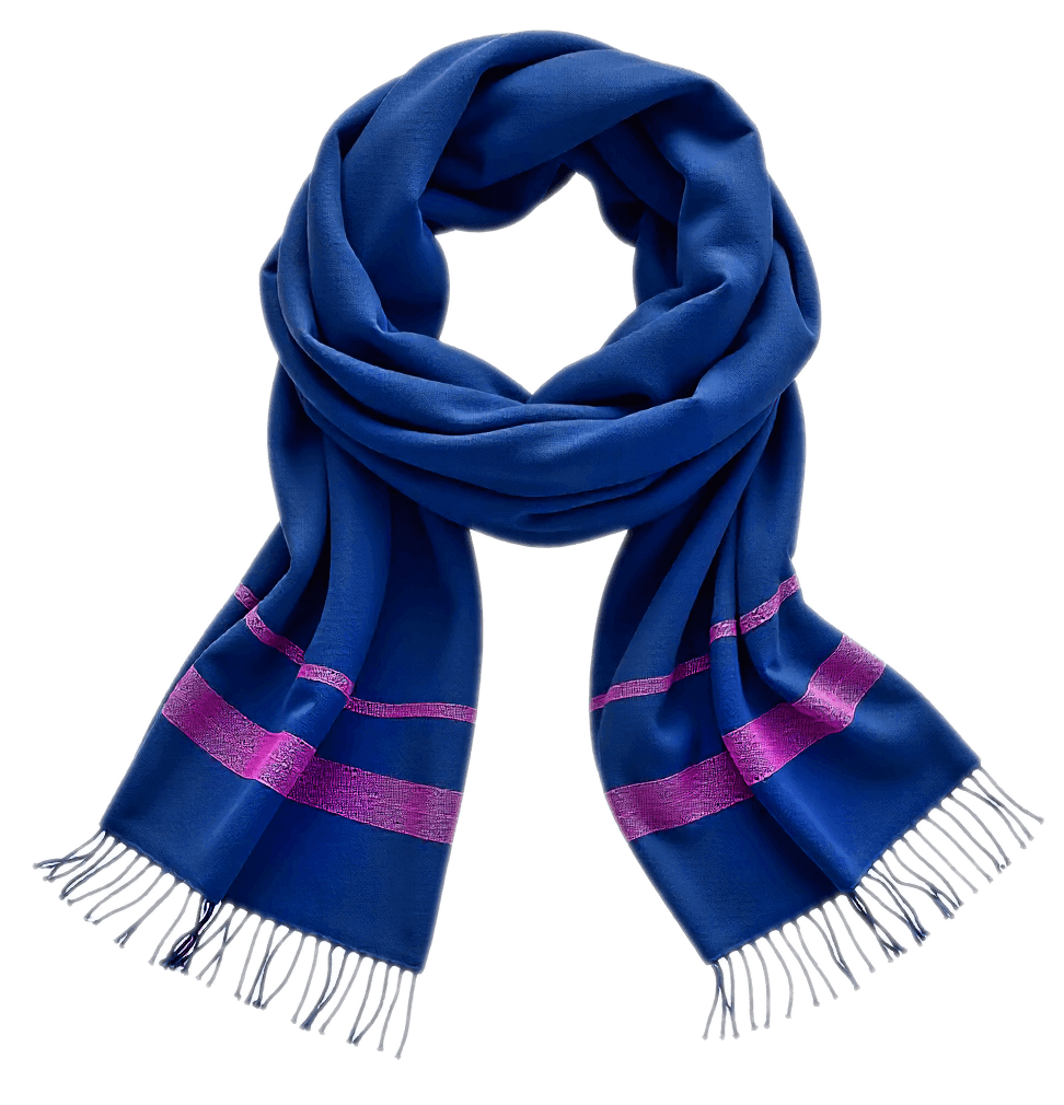 濃い青色のスカーフの無料イラスト イラスト