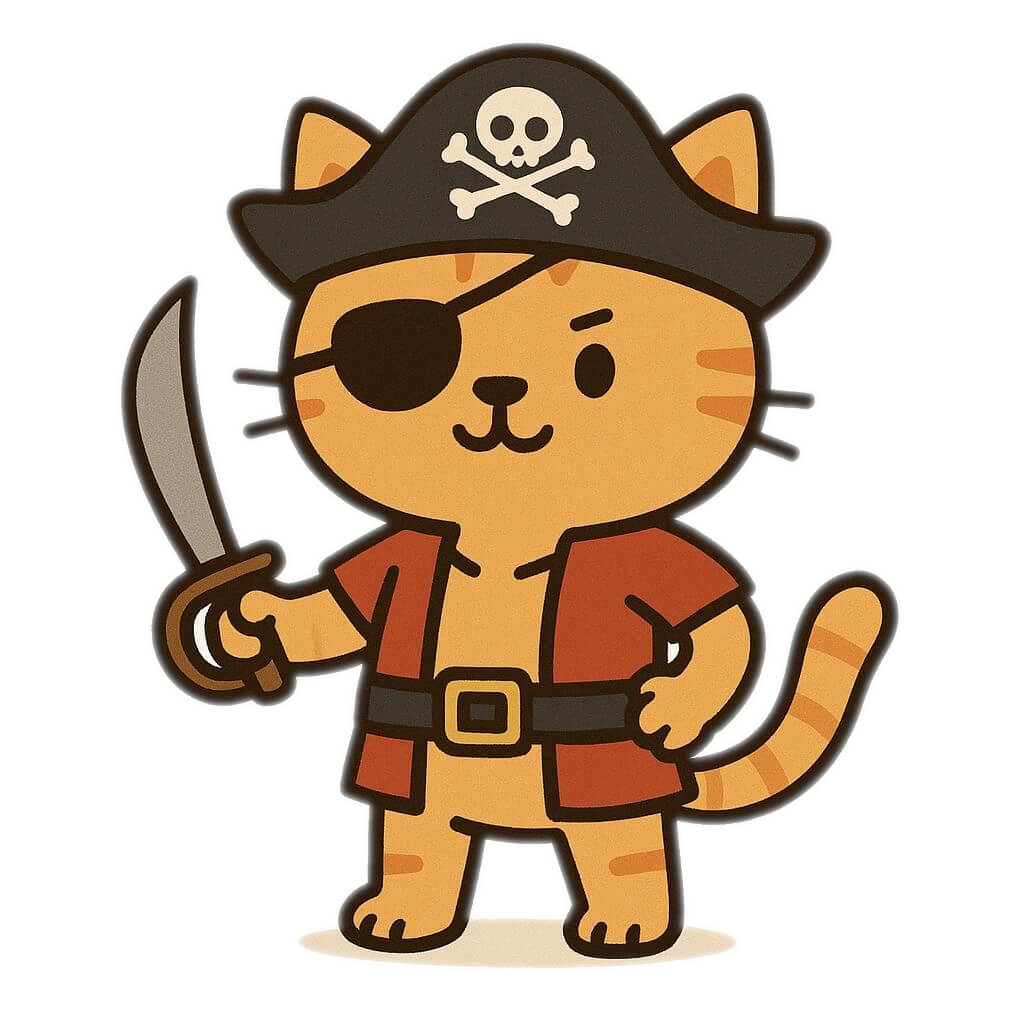 漫画の海賊猫のイラスト イラスト 漫画の海賊猫のイラスト イラスト