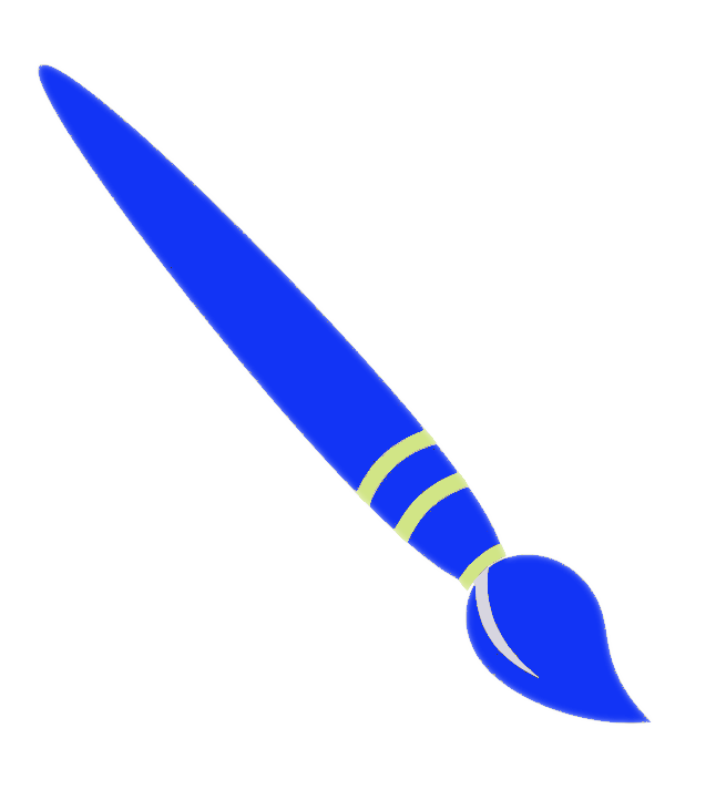 ペイントブラシのイラスト無料アイコン