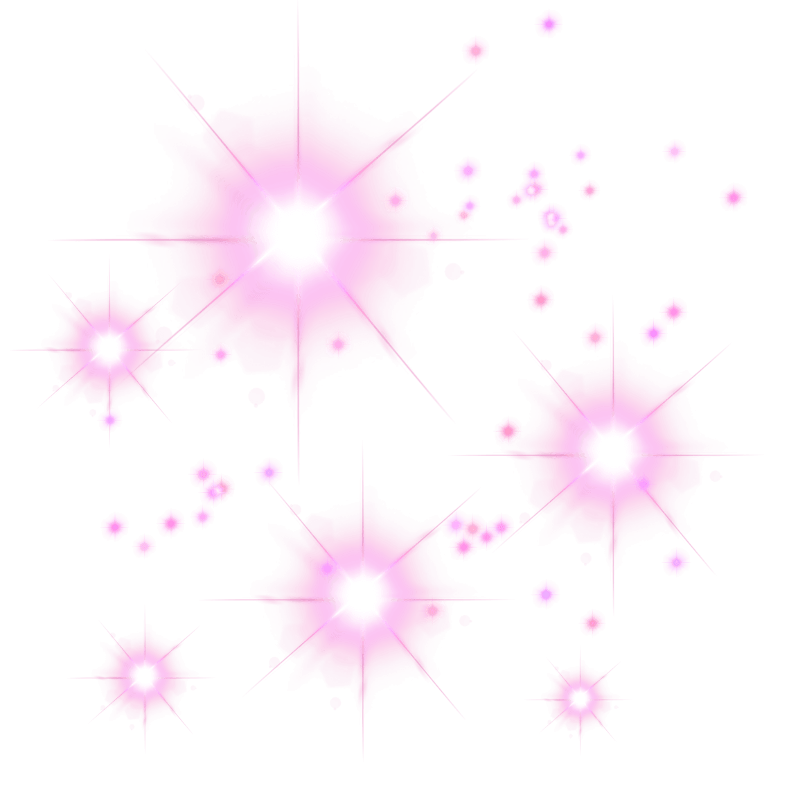 ピンクのキラキラ輝くイラスト