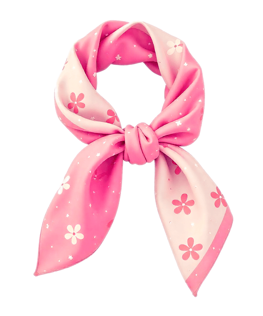 ピンクのスカーフのイラスト イラスト