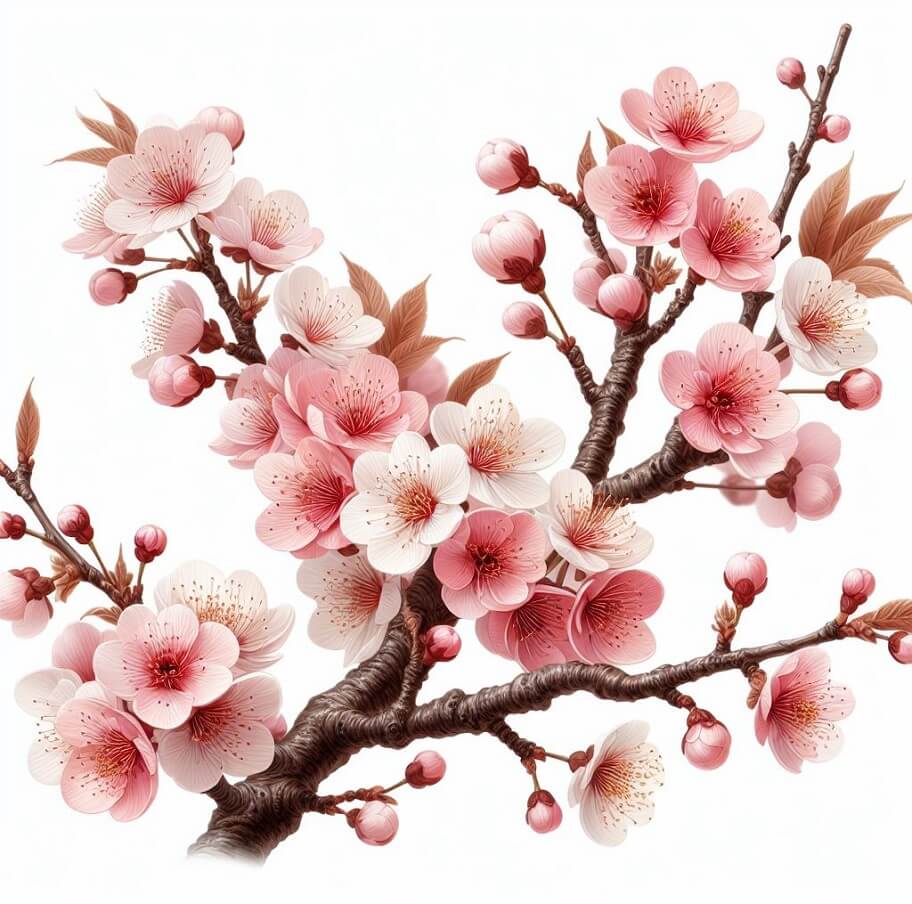 桜の枝を美しくイラストします 2 イラスト