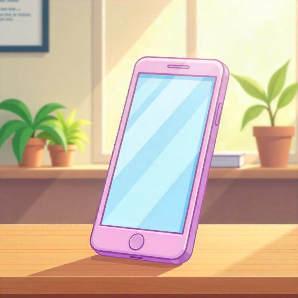 スマートフォンのイラスト背景