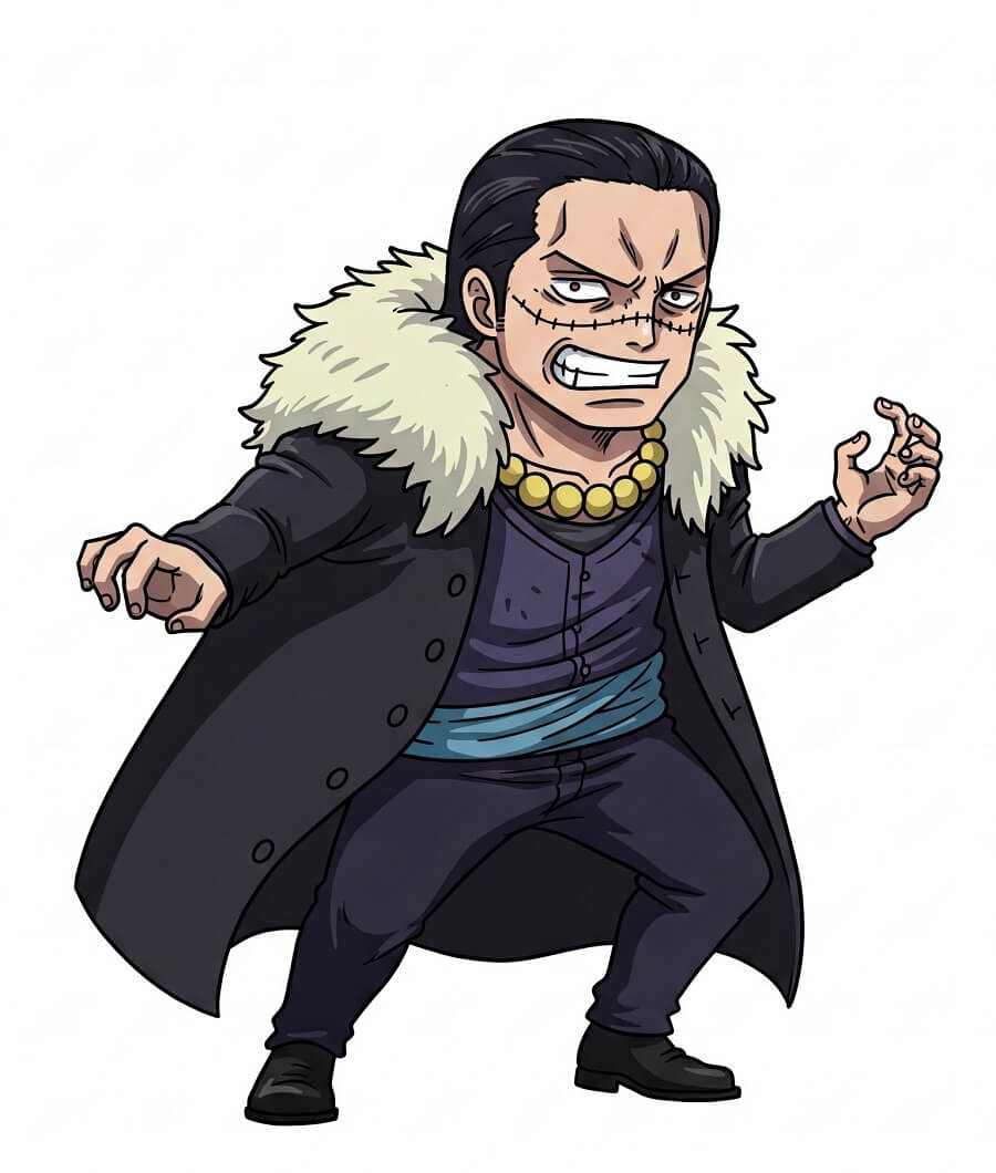 ワンピースのイラスト - クロコダイル イラスト