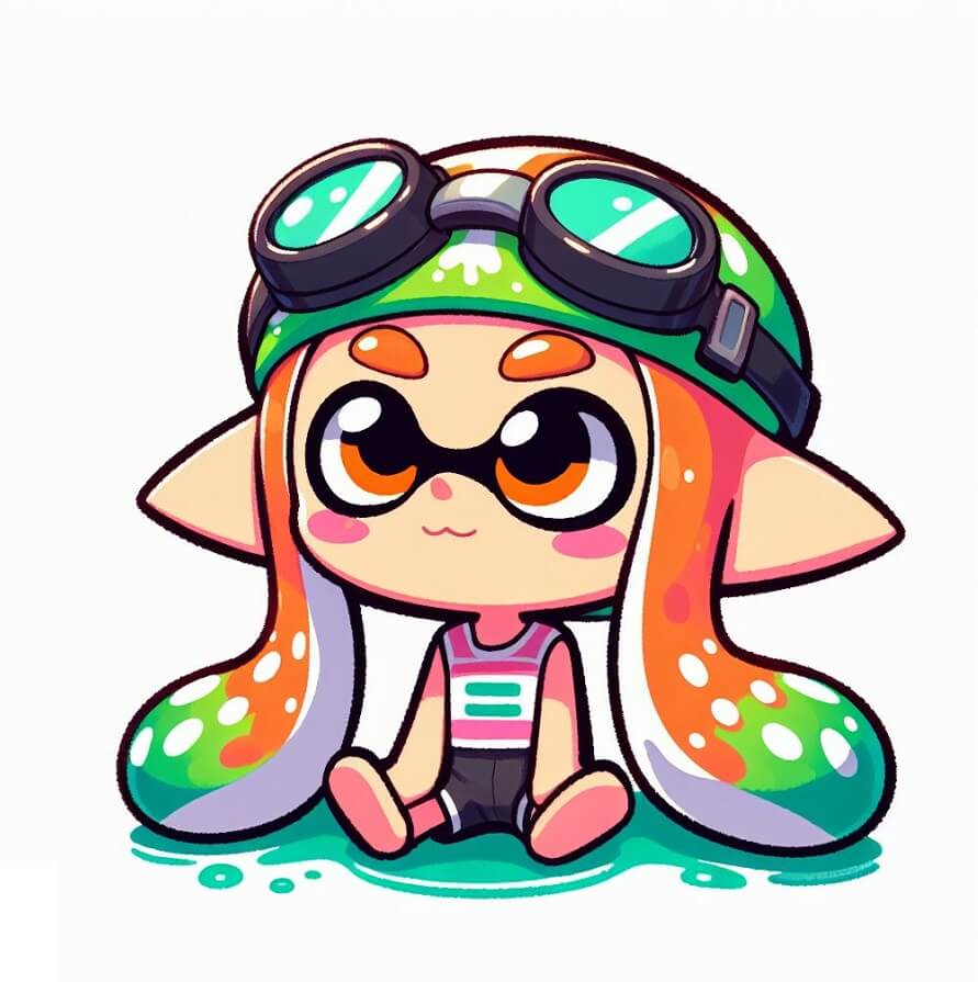 スプラトゥーンのイラスト - 小さなインクリング イラスト