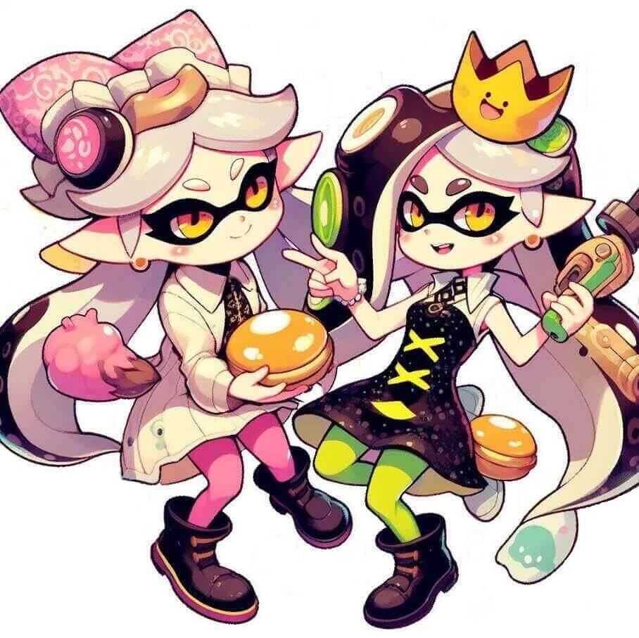 スプラトゥーンのイラスト - かわいいインクリング 3 イラスト