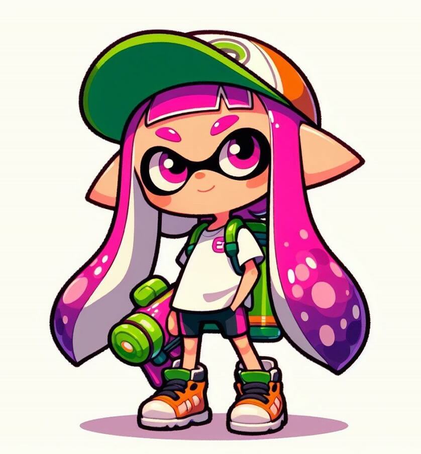 スプラトゥーンのイラスト - かわいいインクリング イラスト