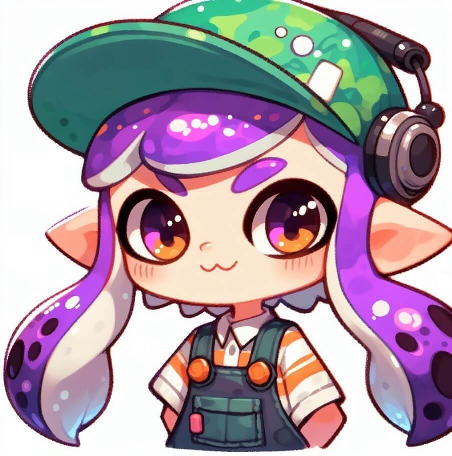 スプラトゥーンのイラスト - かわいいオクトリング 2 イラスト