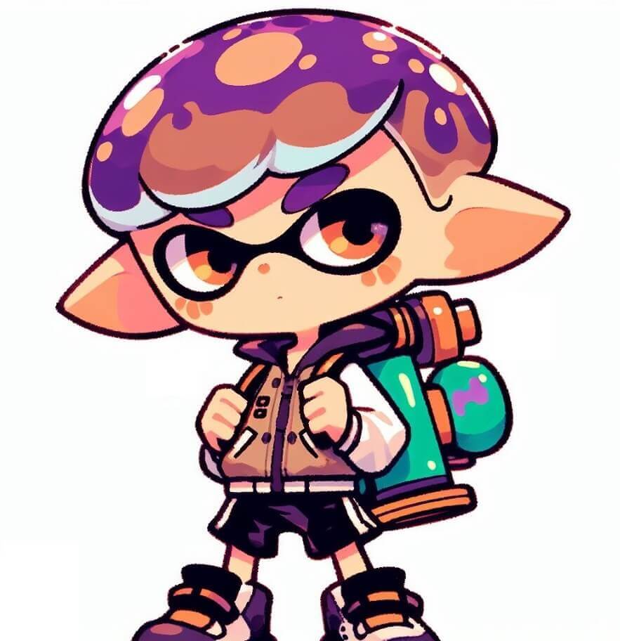 スプラトゥーンのイラスト - 男の子オクトリング イラスト