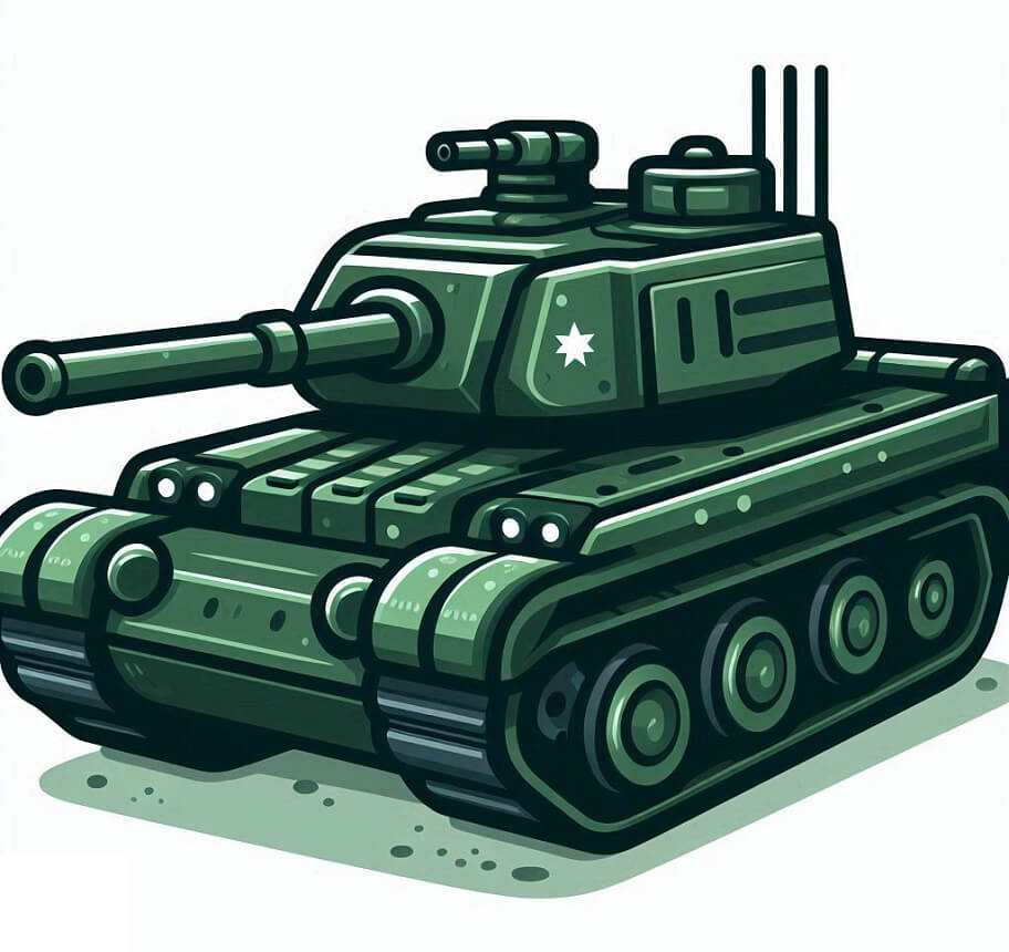 子供向けの無料戦車イラスト 2 イラスト