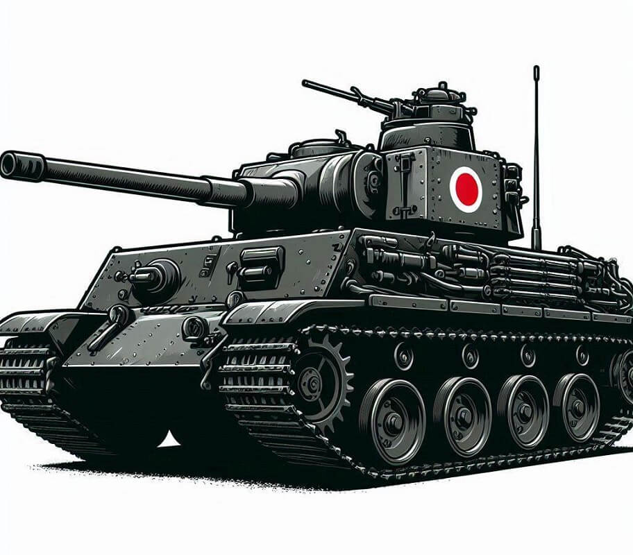 日本戦車イラスト画像 イラスト