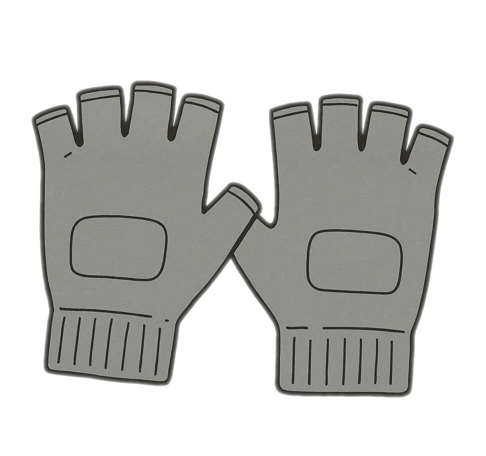 指なし手袋のイラスト イラスト