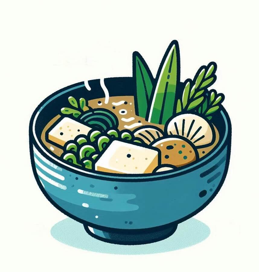 ベジタリアンスープ - 食べ物イラスト画像 イラスト