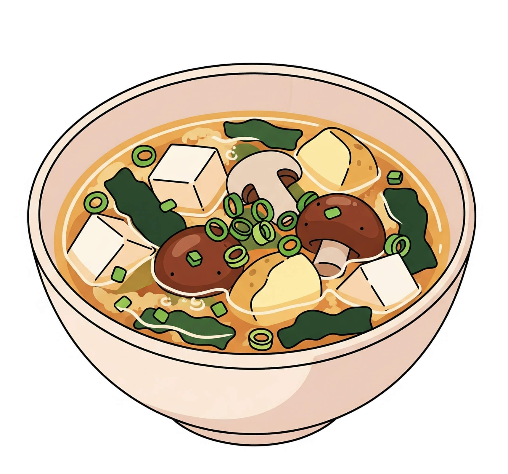 味噌汁 - 食べ物イラスト無料 イラスト