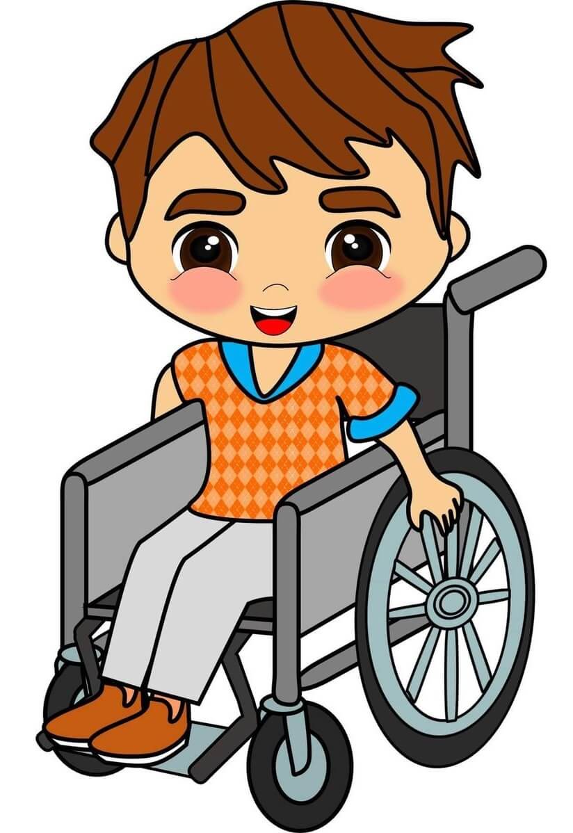 車椅子の男の子 イラスト 無料画像 イラスト