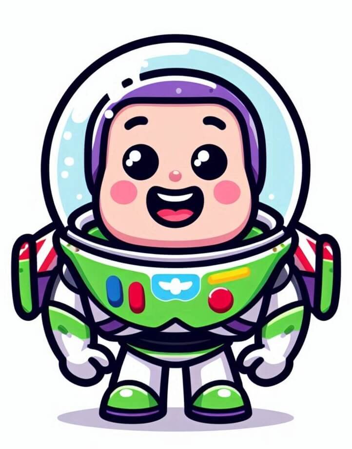 バズ・ライトイヤーの幸せなイラストのダウンロード イラスト