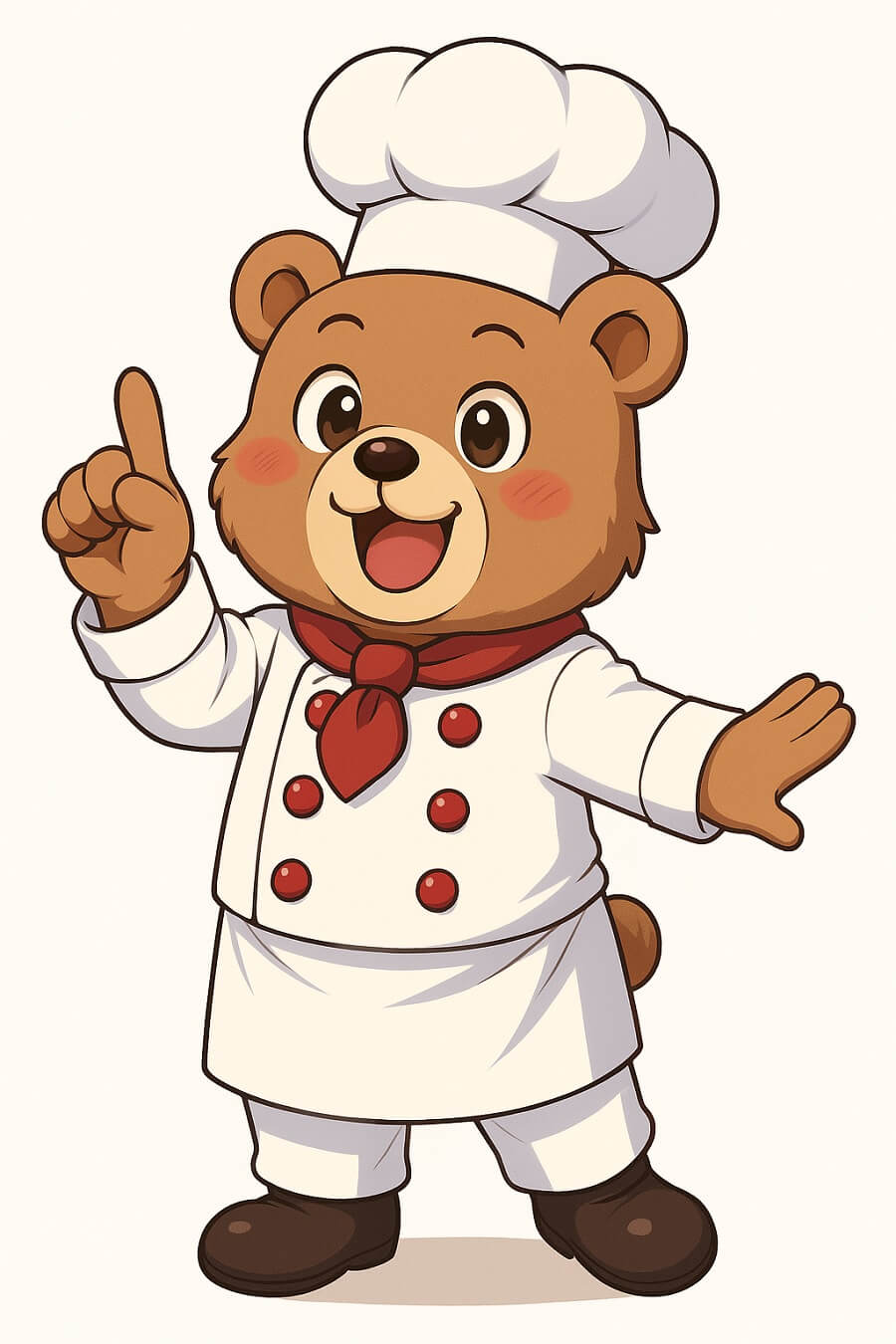 クマのシェフのイラスト漫画 イラスト