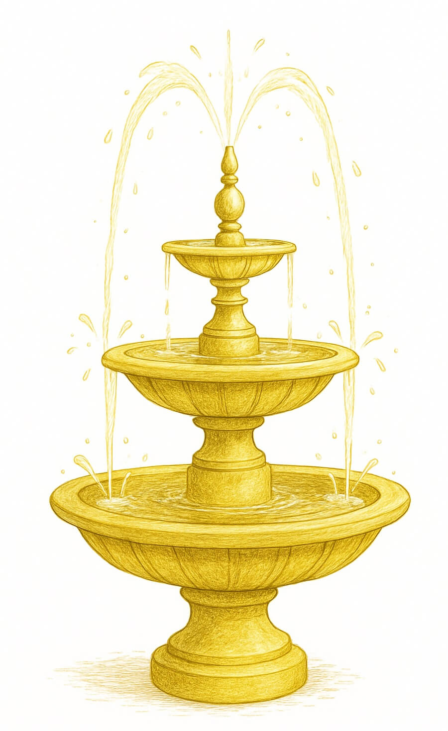 小さな噴水のイラスト素材 イラスト