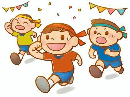 運動会のイラスト背景ダウンロード イラスト