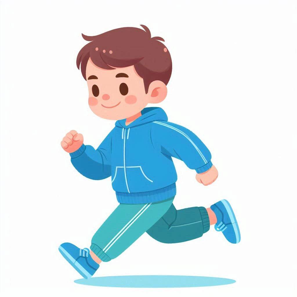 運動会 イラスト「走る子供」をダウンロード イラスト