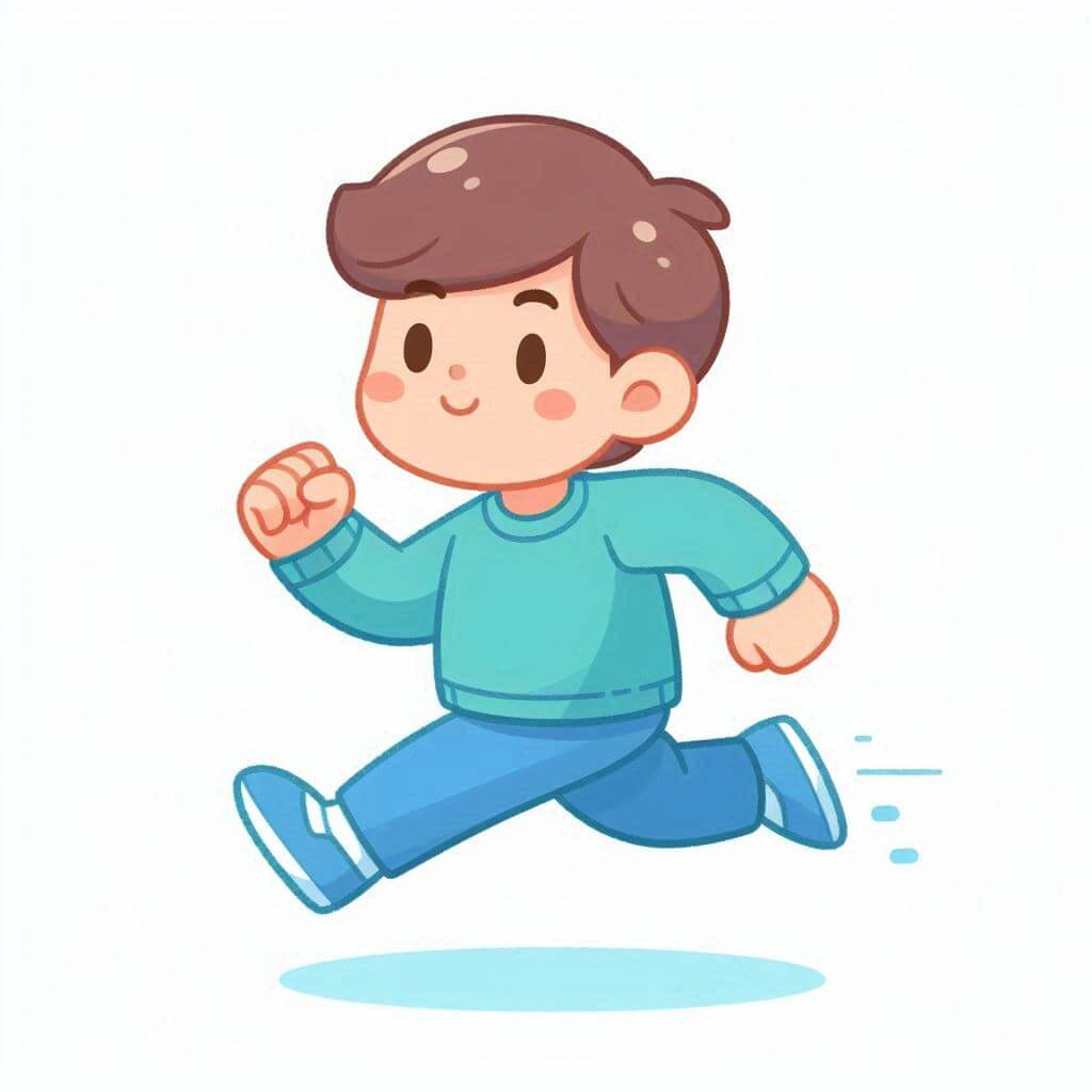 運動会のイラスト - 走る子供 イラスト