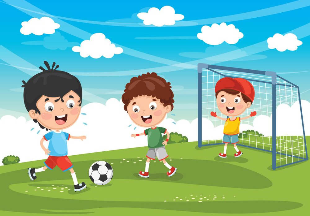 運動会 イラスト - サッカーをする男の子 イラスト