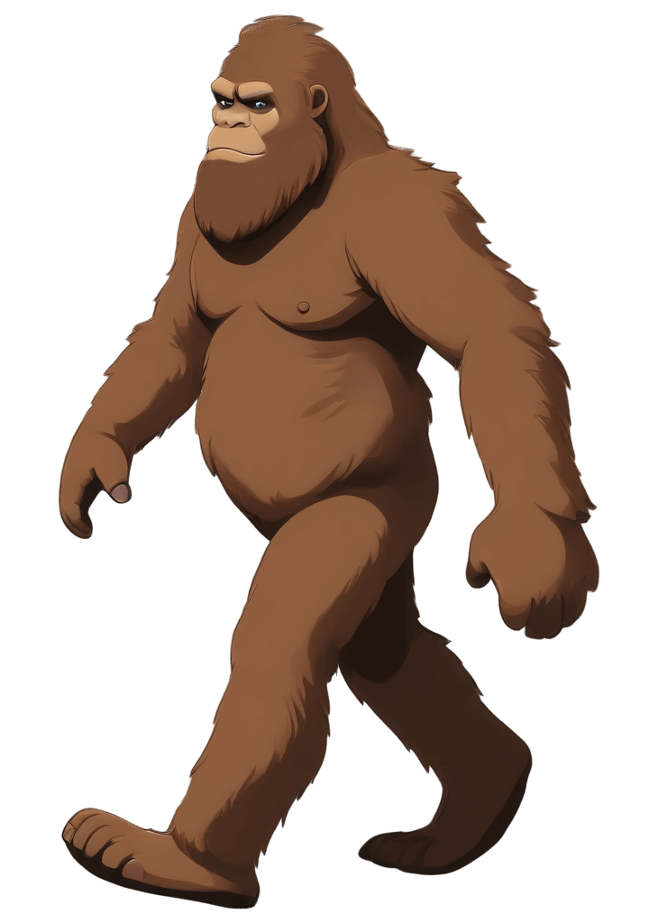 ビッグフットの歩行イラスト イラスト