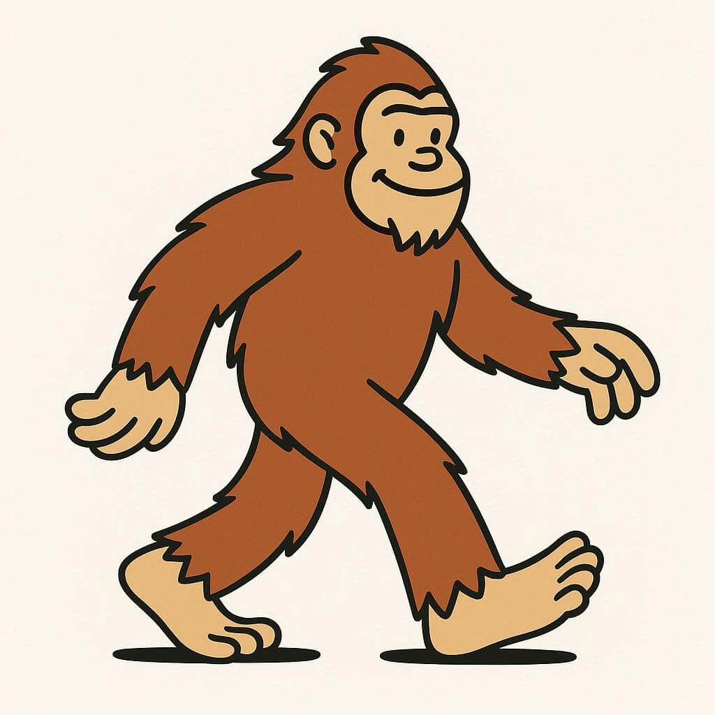 ビッグフットのイラスト無料画像 5 イラスト