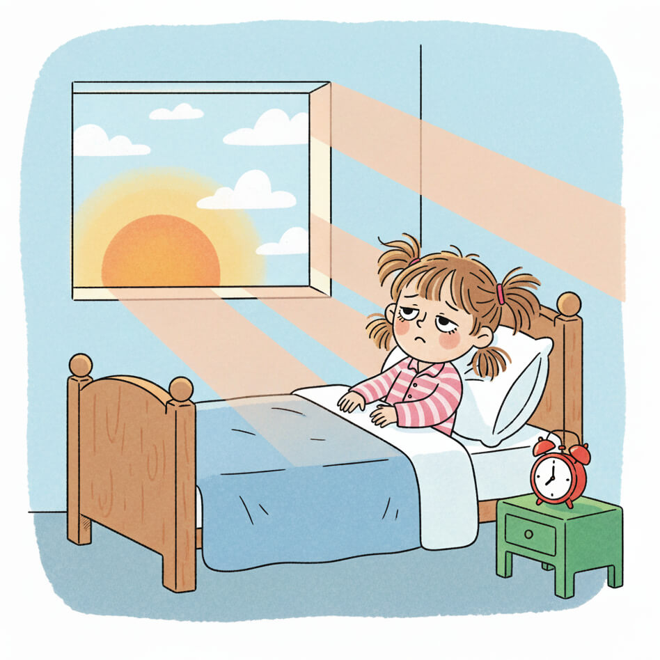 朝起きるイラスト背景 4 イラスト