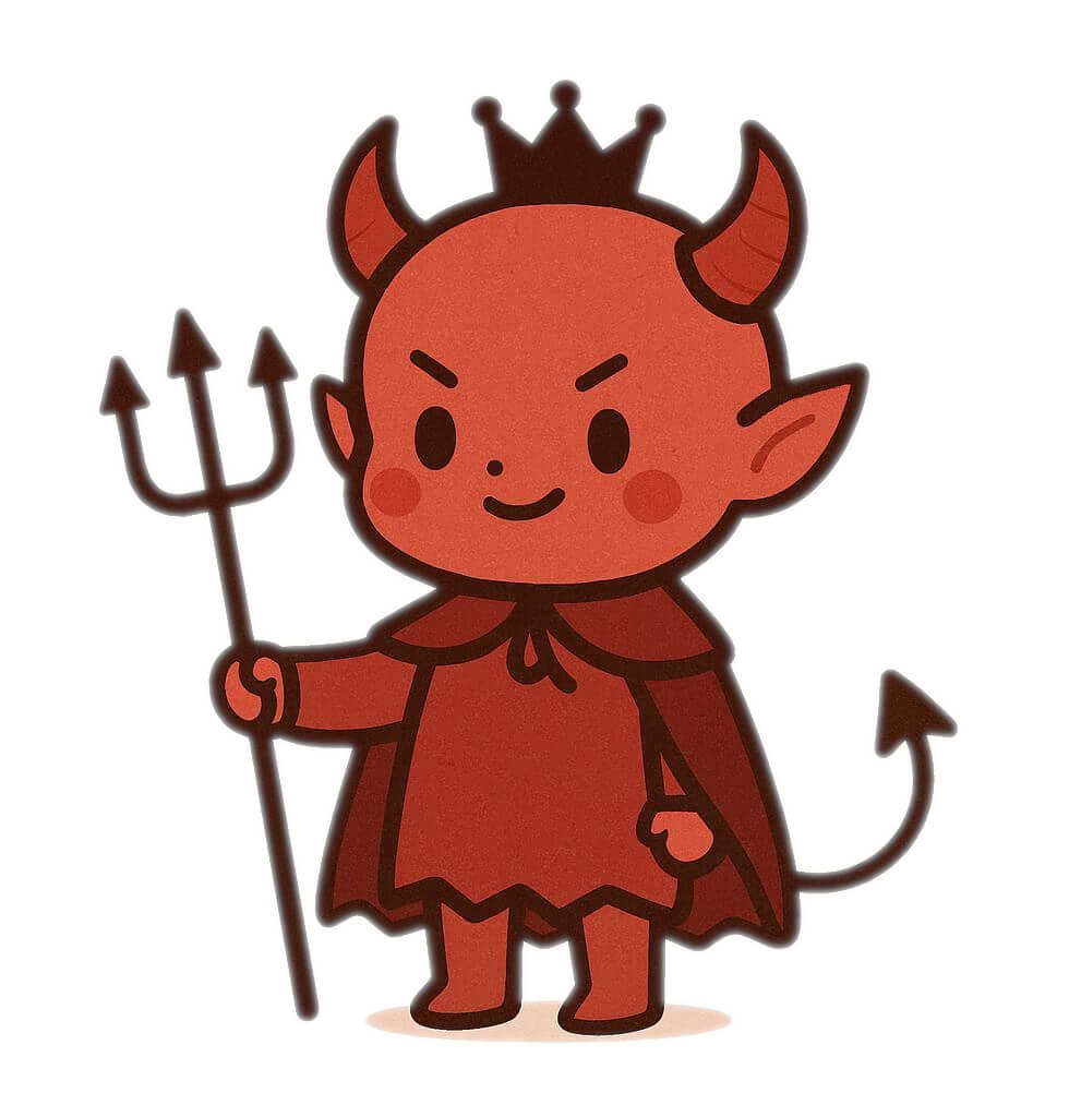 子供向けのかわいい悪魔のイラスト無料 イラスト